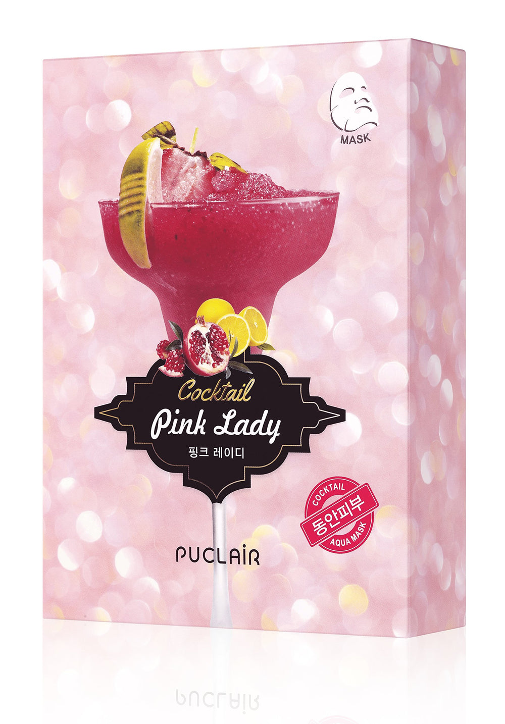 Pomegrante extract for excellent collagen sythesis to help prevent dry skin and promote skin firmness DailyPink Lady Face Masks - 10 count