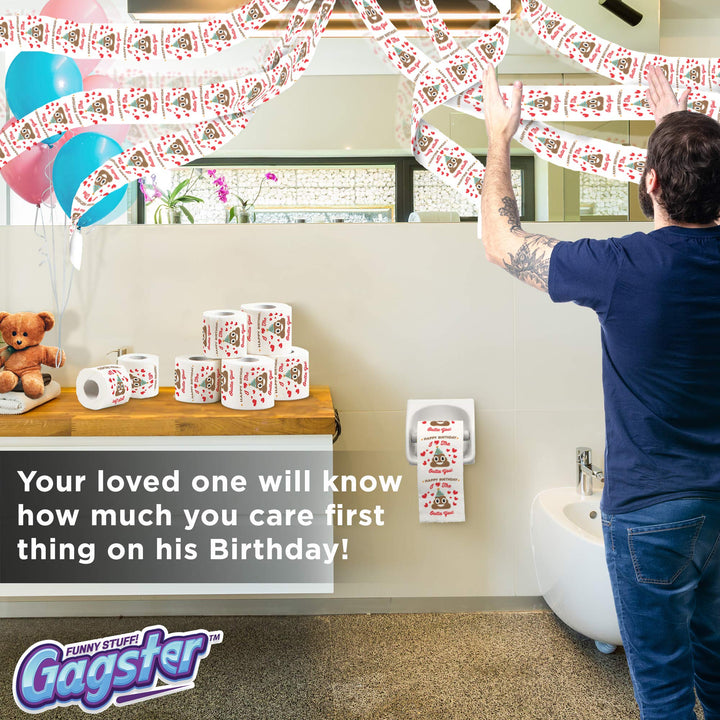 Happy Birthday Gag Tissue Paper - Toilet Paper Roll Fun
