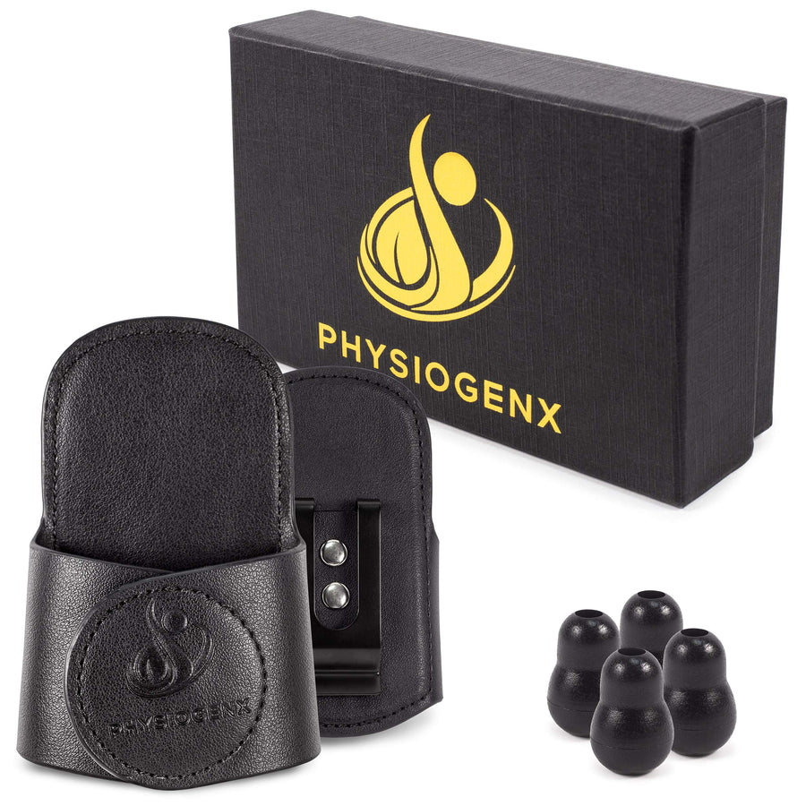 Stethoscope Holder Hip Clip With Upgraded Secure Magnetic Closure - Our Hygienic Stethoscope Clip is Designed to Hold All Brands & Styles - Includes Replacement Stethoscope Ear Tips (Black)