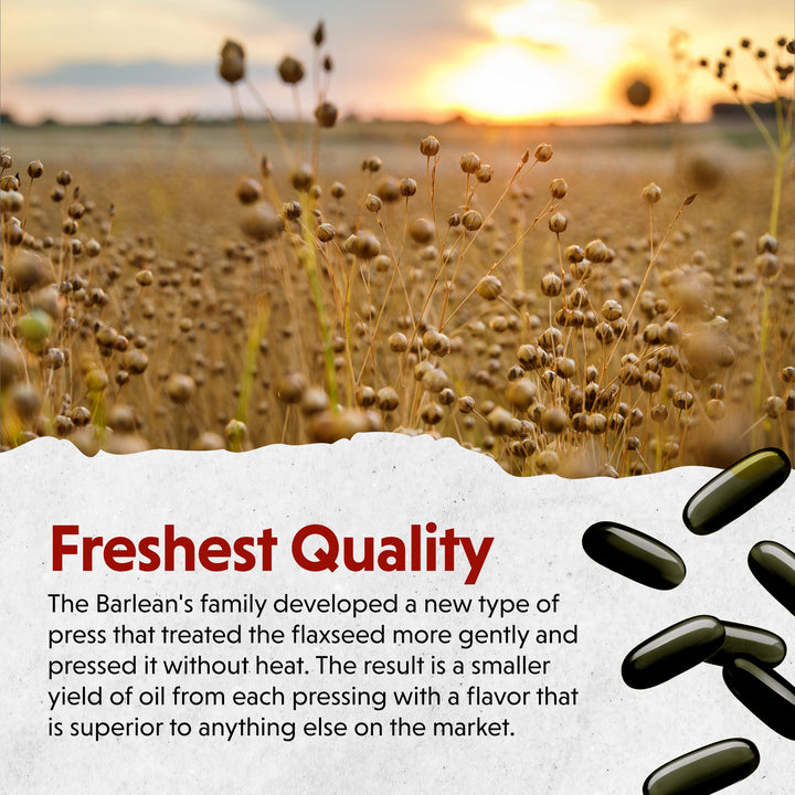 Barlean&#39;s Lignan Flaxseed Oil Softgels, Cold-Pr
