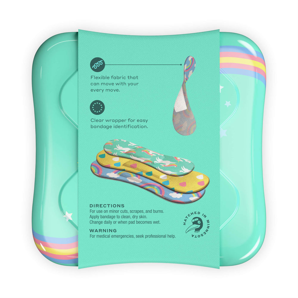 Welly Kids Bravery Badges Assorted Rainbow Flex Fabric 
