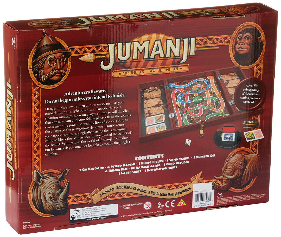 Cardinal 6041476 Jumanji: The Game in Real Wooden Box