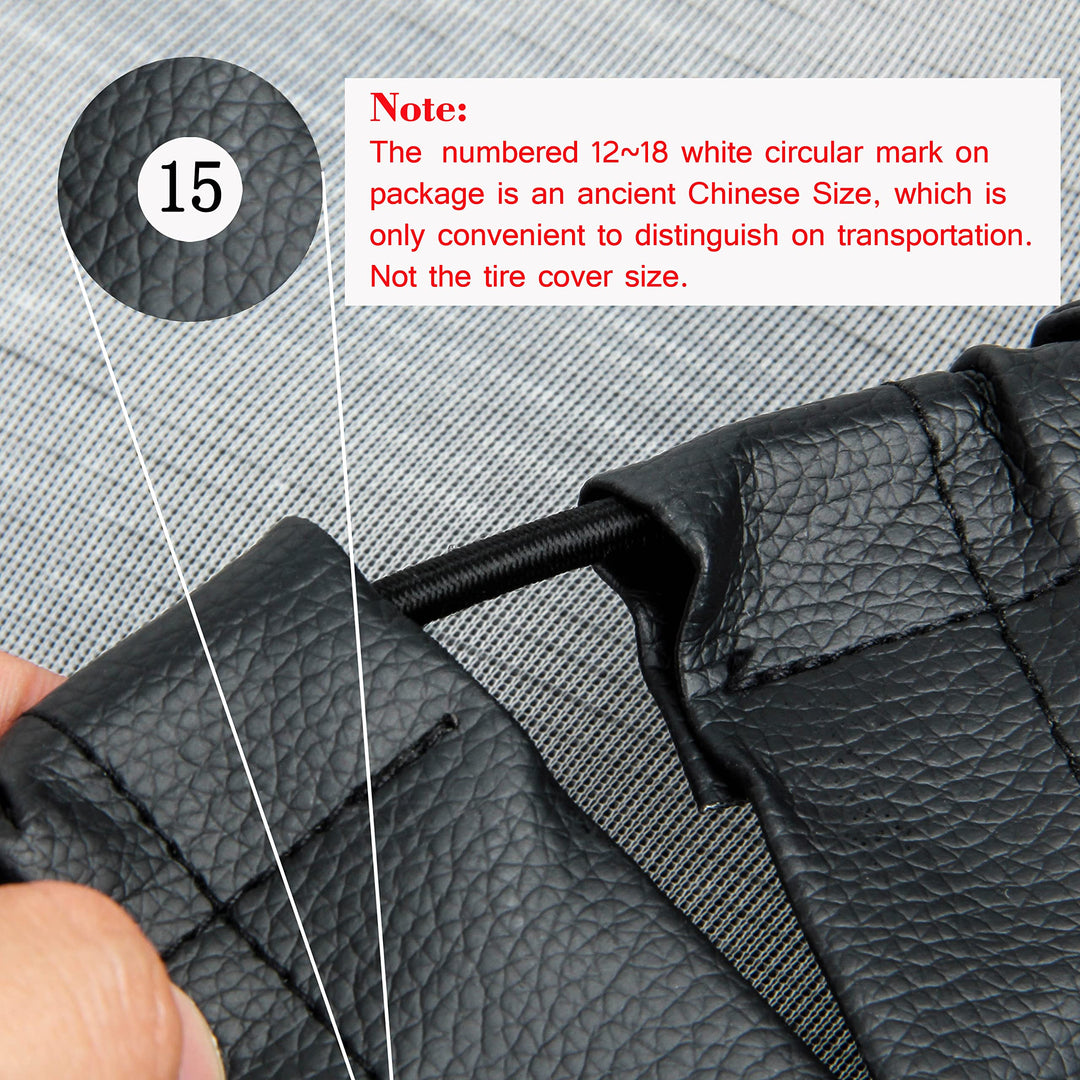 Moonet 27-29 inch Spare Tire Cover Thickening Leather Universal Fit for Jeep, Trailer, RV, SUV, Truck, Tough Tire Wheel Soft Cover (Fits Entire Tire Diameters 27-29 inch)