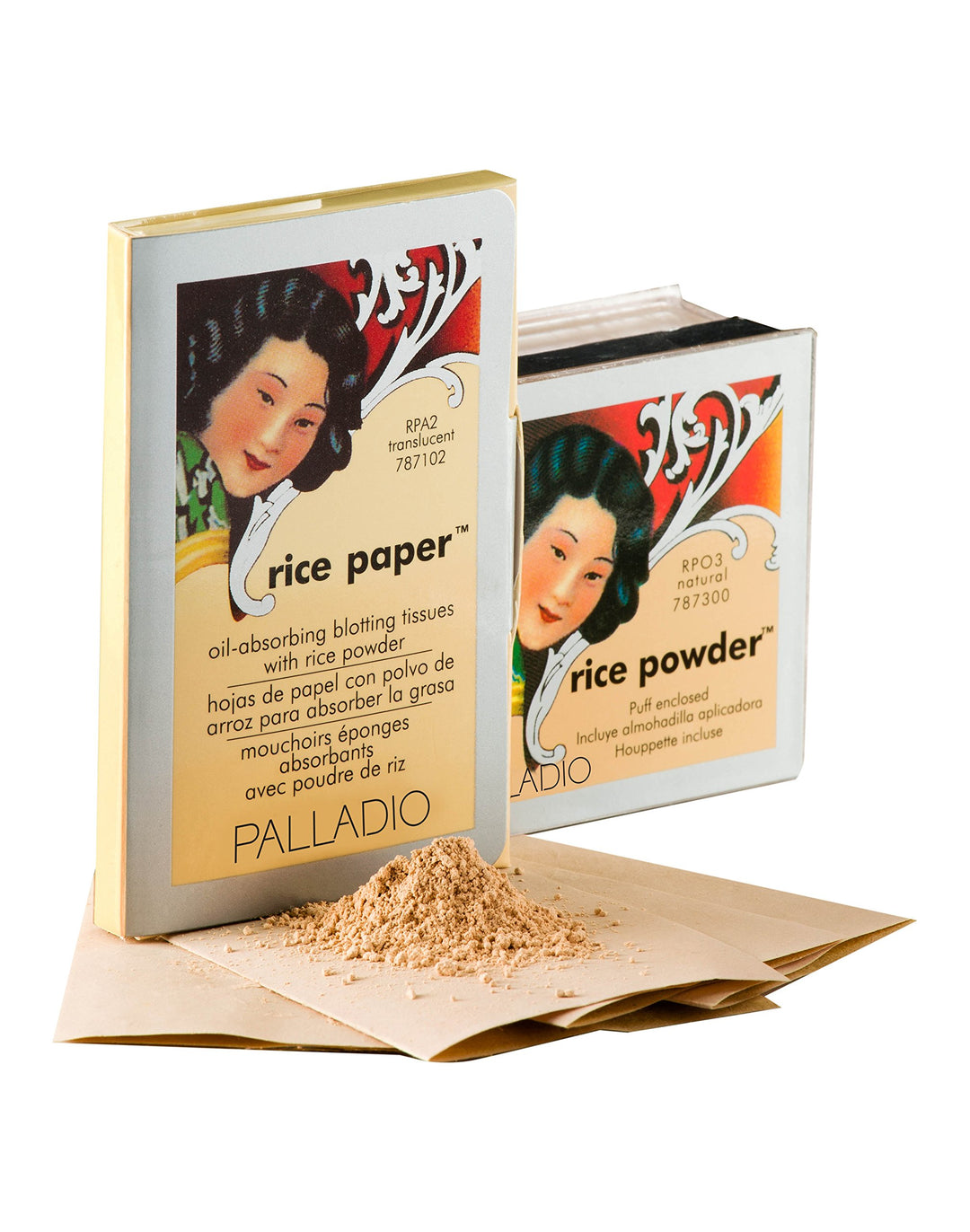 Rice Paper Facial Tissues for Oily Skin, Face Blotting Sheets Made from Natural Rice, Oil Absorbing Paper with Rice Powder, 2 Sided, Instant Results, Natural, 40 Count, Pack of 1