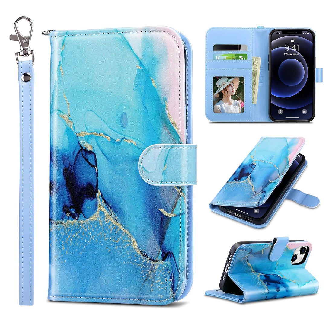 ULAK Compatible with iPhone 13 Wallet Case for Women, P