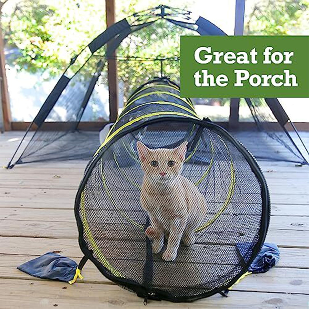 Outdoor Cat Enclosures for Indoor Cats [Portable Cat Tent, Tunnel, and Playhouse] (Play Tents for Cats and Small Animals)