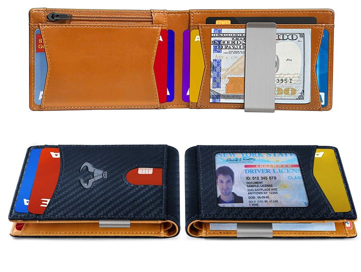 BULLIANT Slim Wallet Men, Leather Wallet Front Pocket C
