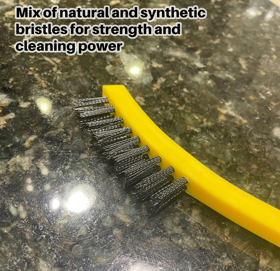 8.5 Tile and Grout Scrub Brush, Plastic Bristles, Black, for Industrial/Professional Use On Grout, Tile, and Other Small Areas