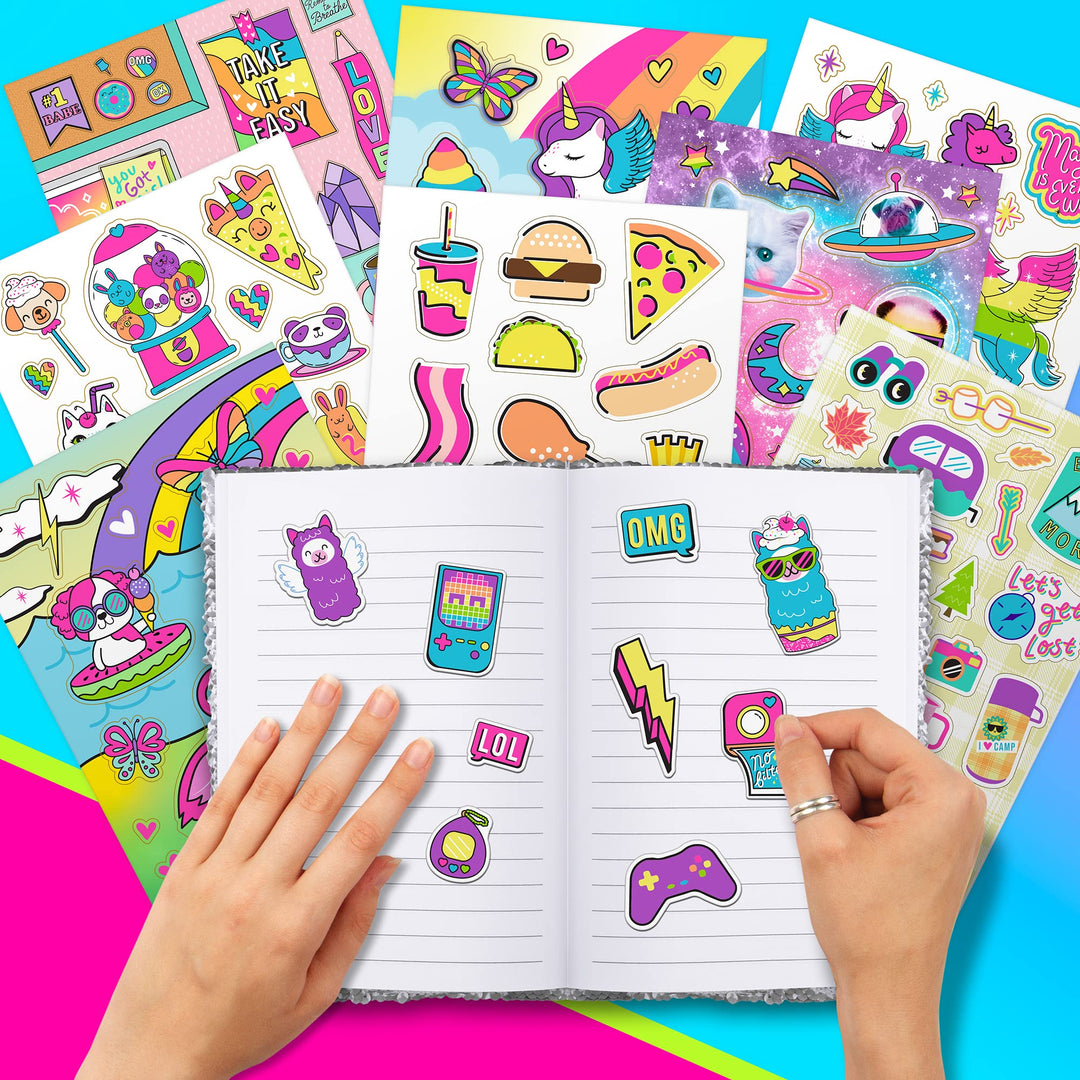1,000+ Totally Rainbow Sticker Book, Includes Fun &amp; Colorful Craft Stickers, Ideal for Accessorizing Kids &amp; Teens Notebooks, Journals &amp; More