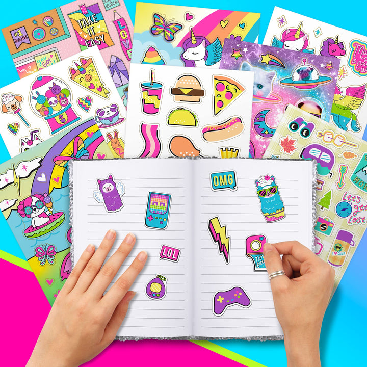 1,000+ Totally Rainbow Sticker Book, Includes Fun &amp; Colorful Craft Stickers, Ideal for Accessorizing Kids &amp; Teens Notebooks, Journals &amp; More
