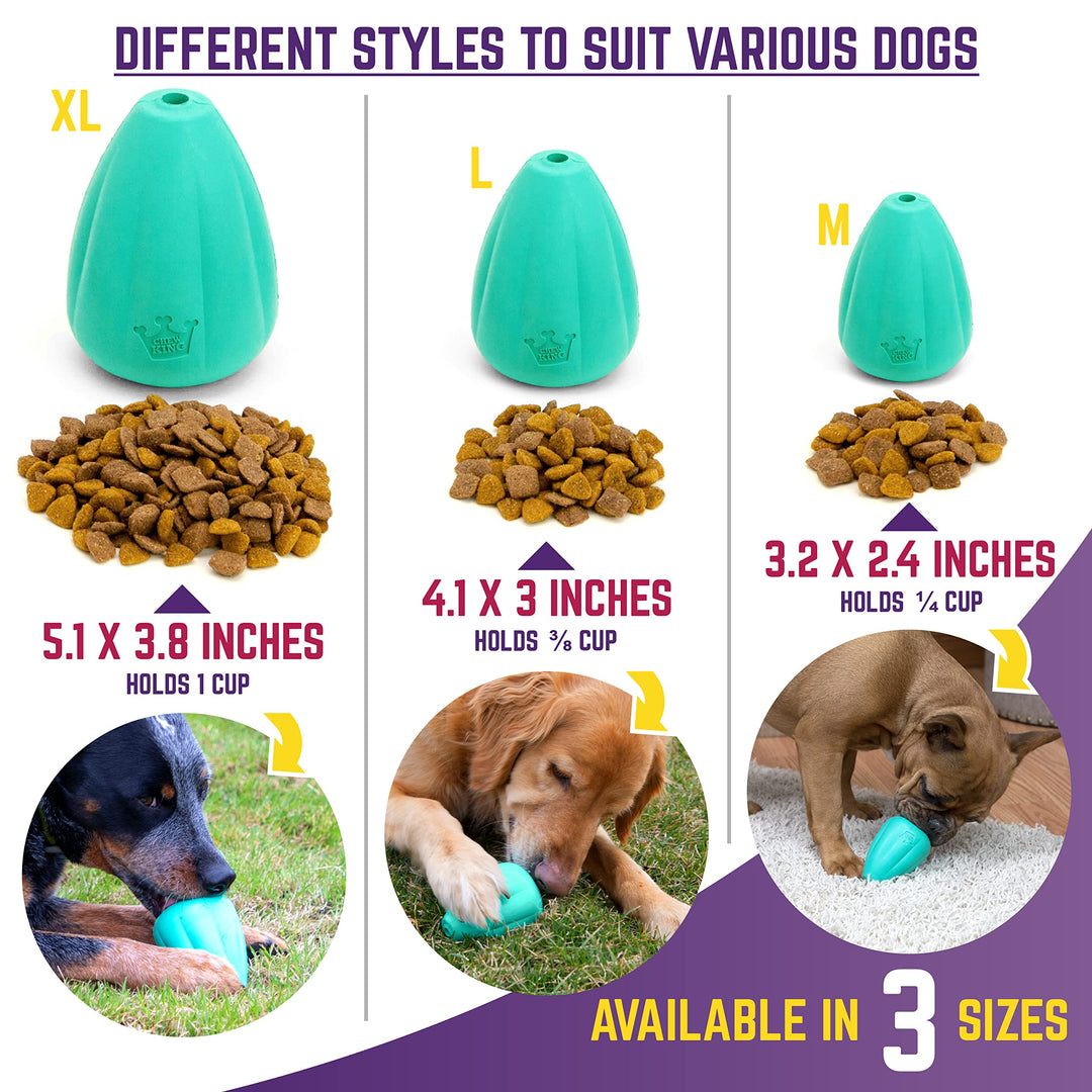 Premium Treat Dog Toy, L, Extremely Durable Natural Rubber Toy, (Pack of 2) ,All Breed Sizes