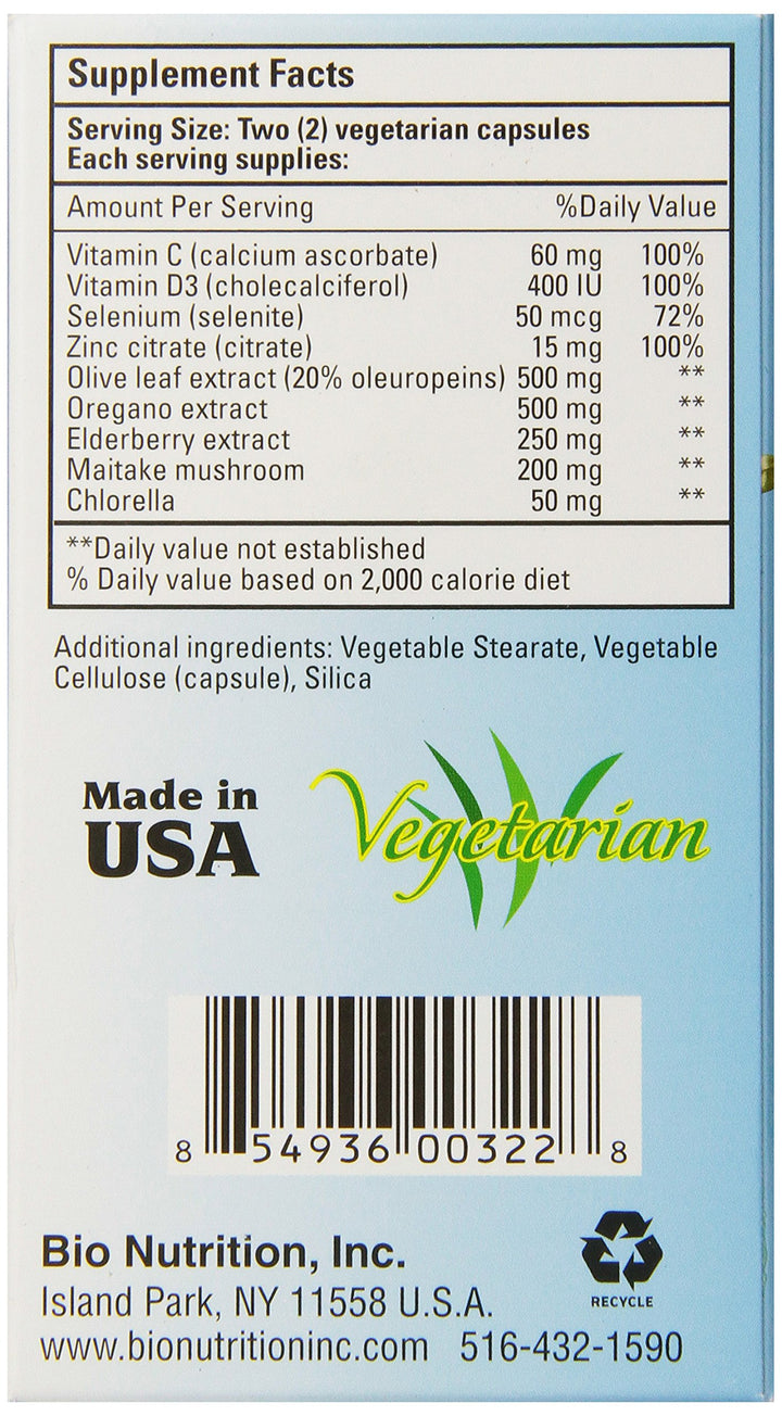 Bio Nutrition Immune Wellness Olive and Oregano Vegi-Ca