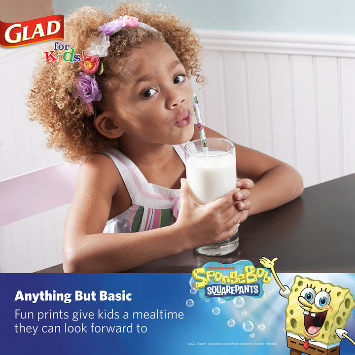 Glad for Kids SpongeBob SquarePants Paper Straws -50 Pa