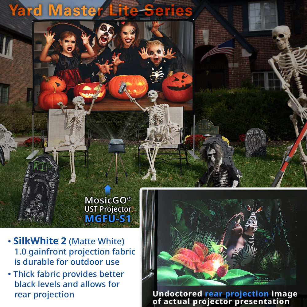 Elite Screens Yard Master Lite, 125-inch Outdoor Projec