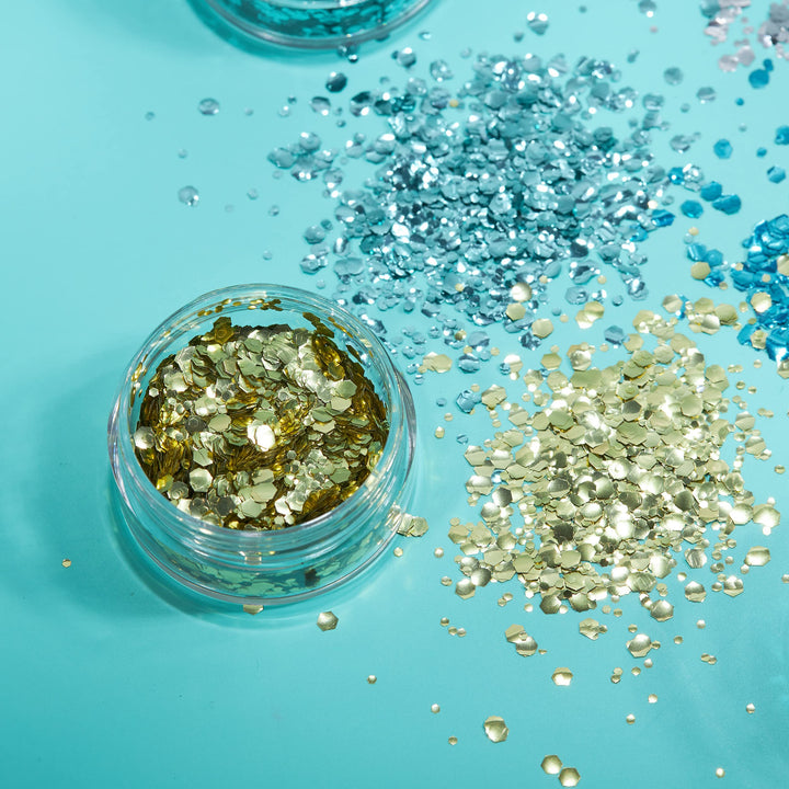 Biodegradable Eco Chunky Glitter - 100% Cosmetic Bio Glitter for Face, Body, Nails, Hair and Lips - 3g - Silver