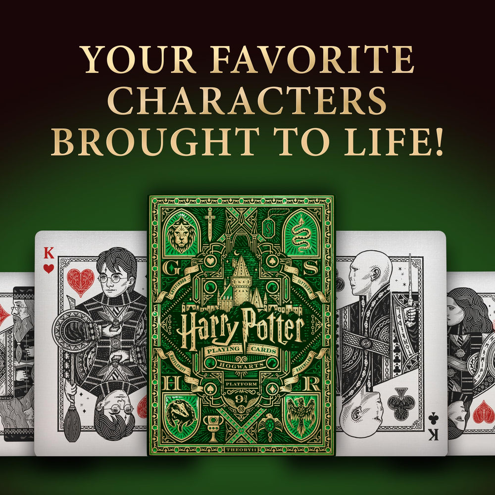 Harry Potter Playing Cards - Green (Slytherin)