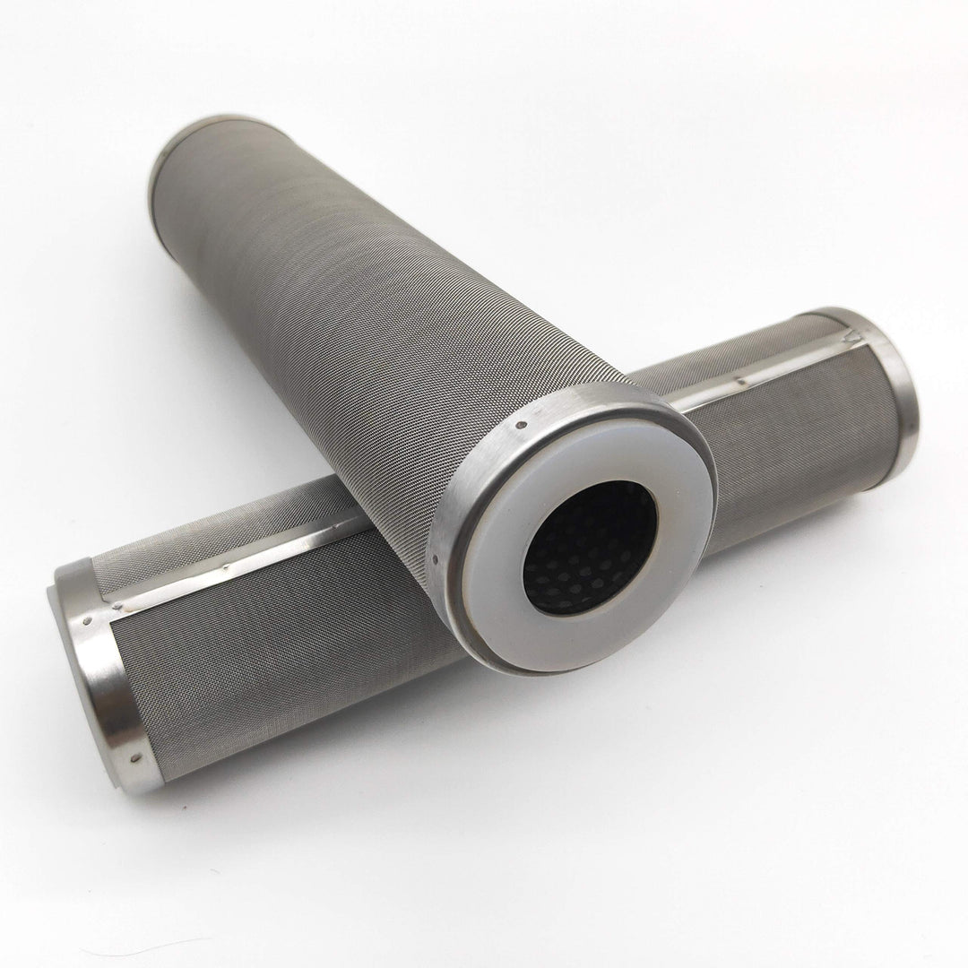 Stainless Steel Cleanable Wire Mesh Filter Cartridge 10” Length, 2.5”OD (25 Micron)
