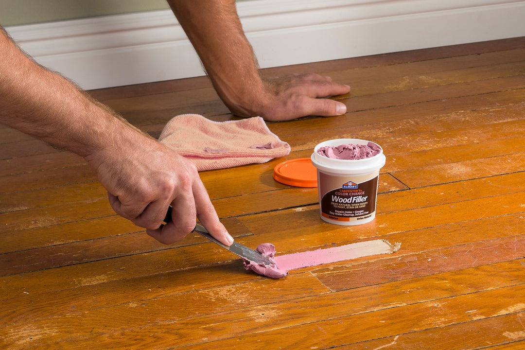 Elmer&#39;s E913 Carpenter&#39;s Color Change Wood Filler, 8-Ounce, Natural