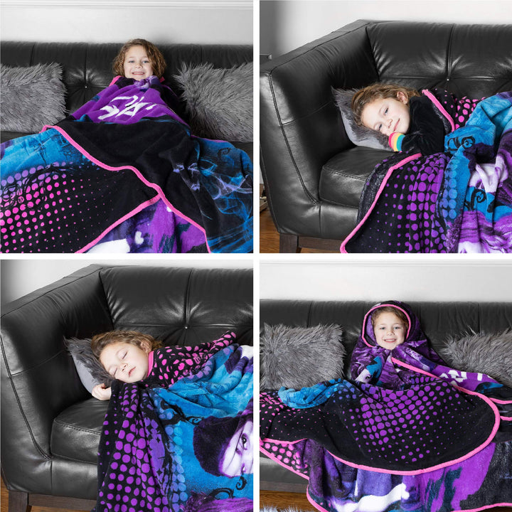 - A48878 Kids Bedding Super Soft Plush Microfiber Blanket, Twin/Full Size 62 x 90, Disney Descendants 3