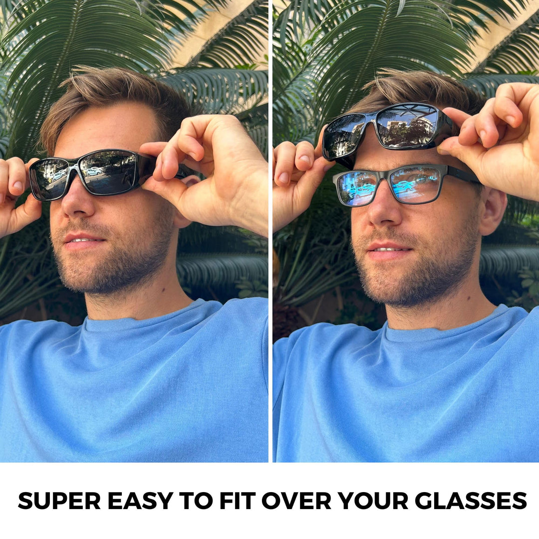 Fit Over Polarized Sunglasses Solar Shield Sunglasses To Wear Over Glasses