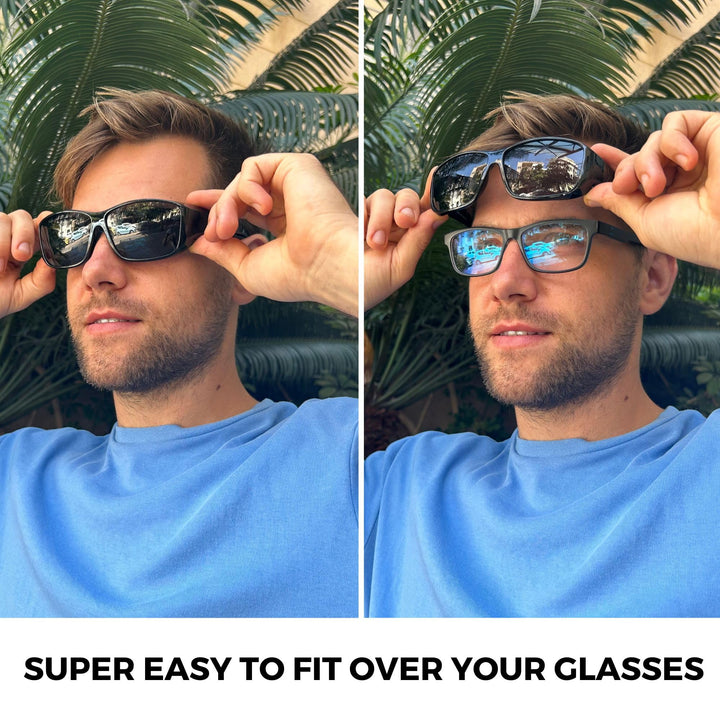 Fit Over Polarized Sunglasses Solar Shield Sunglasses To Wear Over Glasses