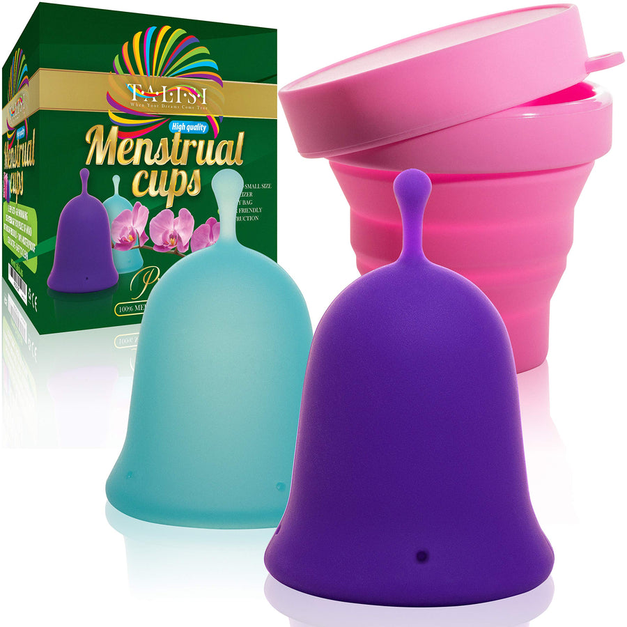 Talisi Reusable Menstrual Cups with Collapsible Silicon