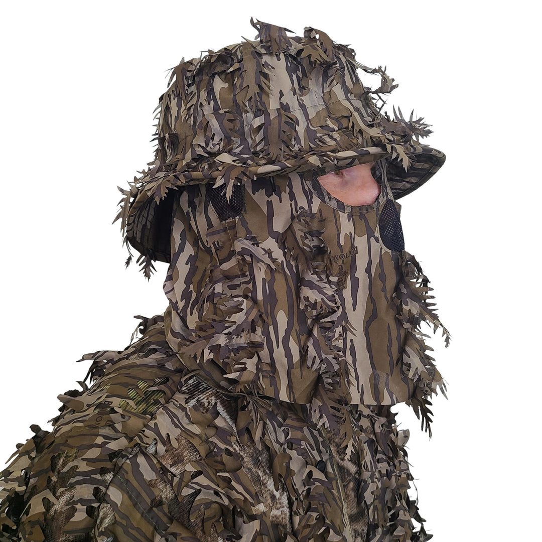 Mossy Oak Original Bottomland Camo Hunting Face Mask for Men, Camo Hunting Hat, Turkey Hunting Mask (Adj, OSFM)