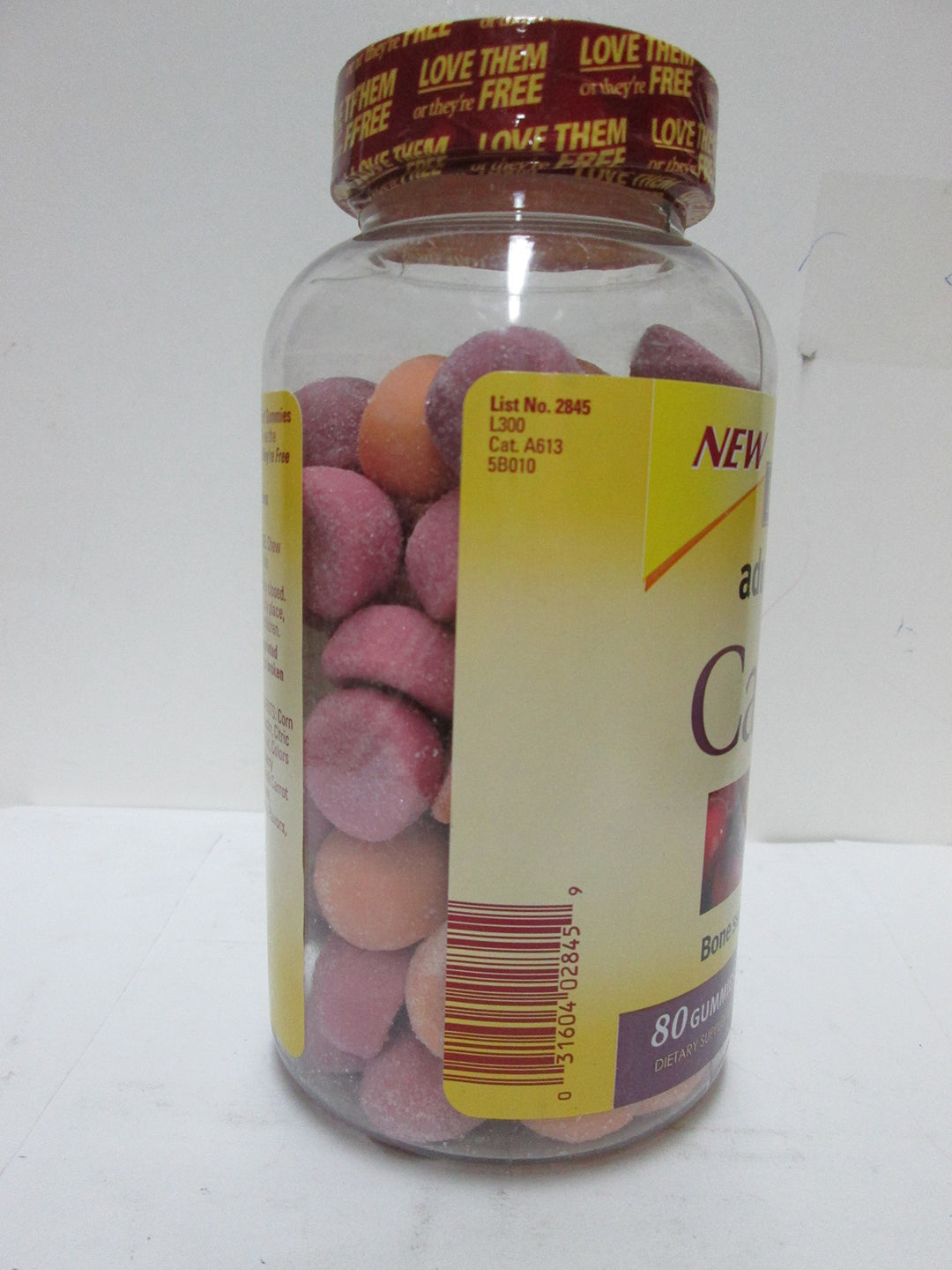 Calcium Adult Gummies, 80 Count (Pack of 3)