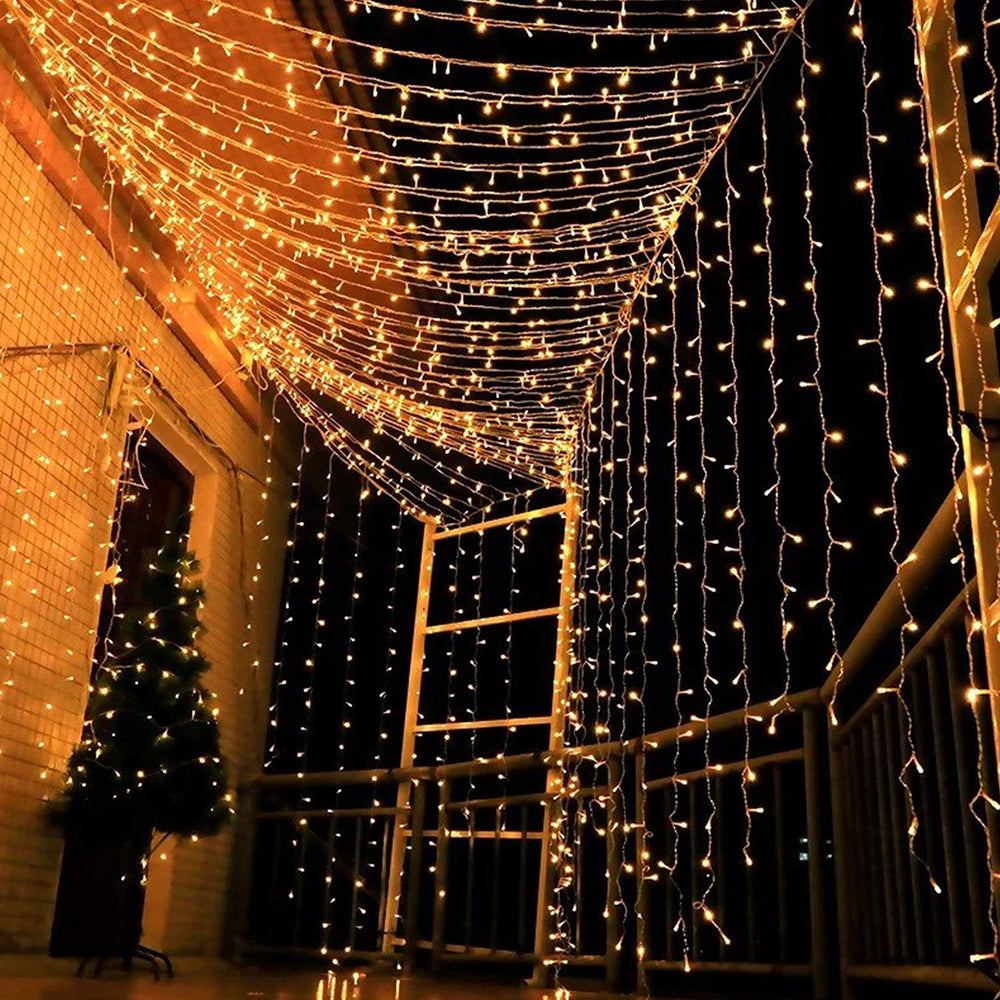 Magictec 300 LED Curtain String Light, 8 Lighting Modes