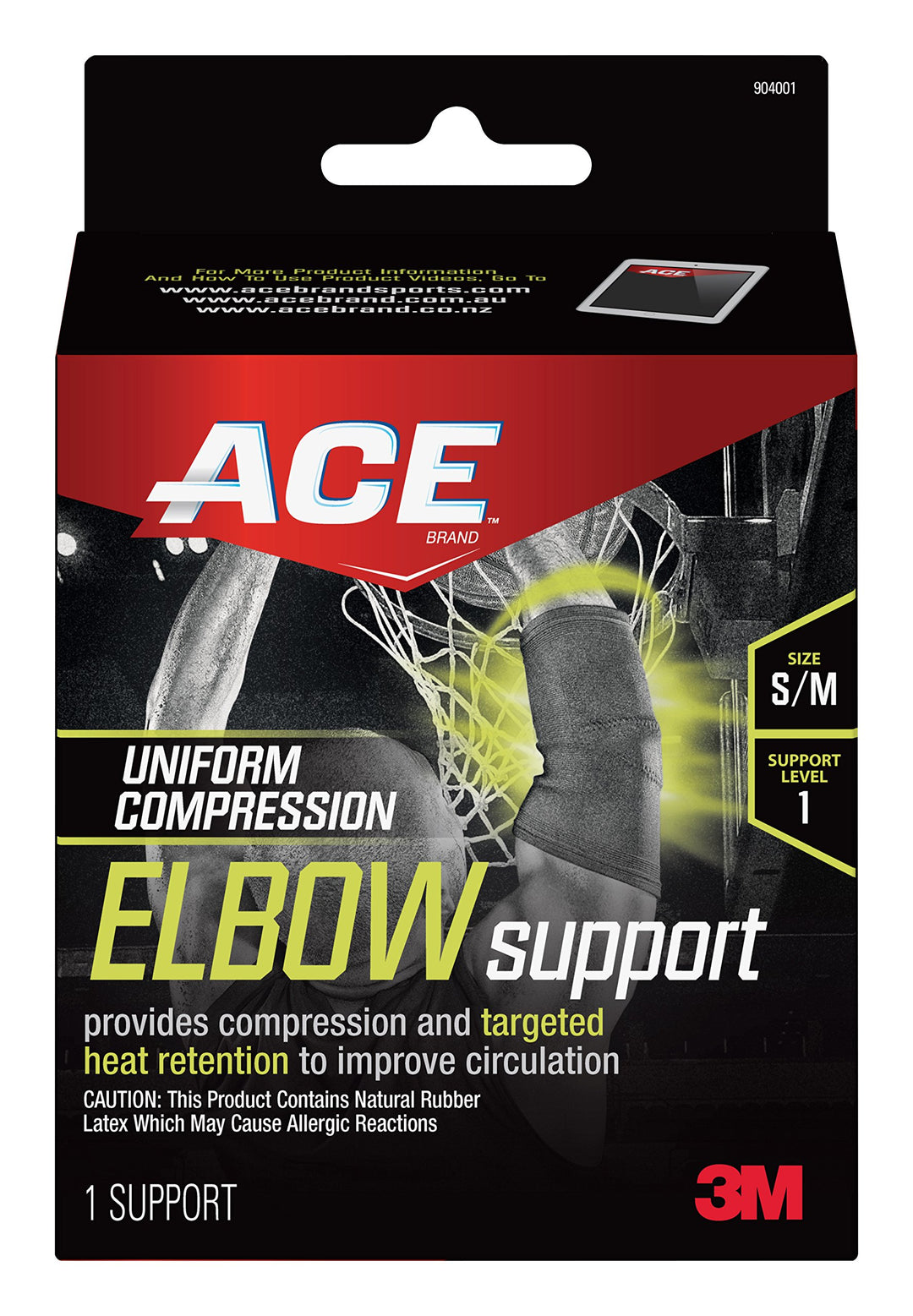 Small/Medium : ACE Compression Elbow Support, Small/Med