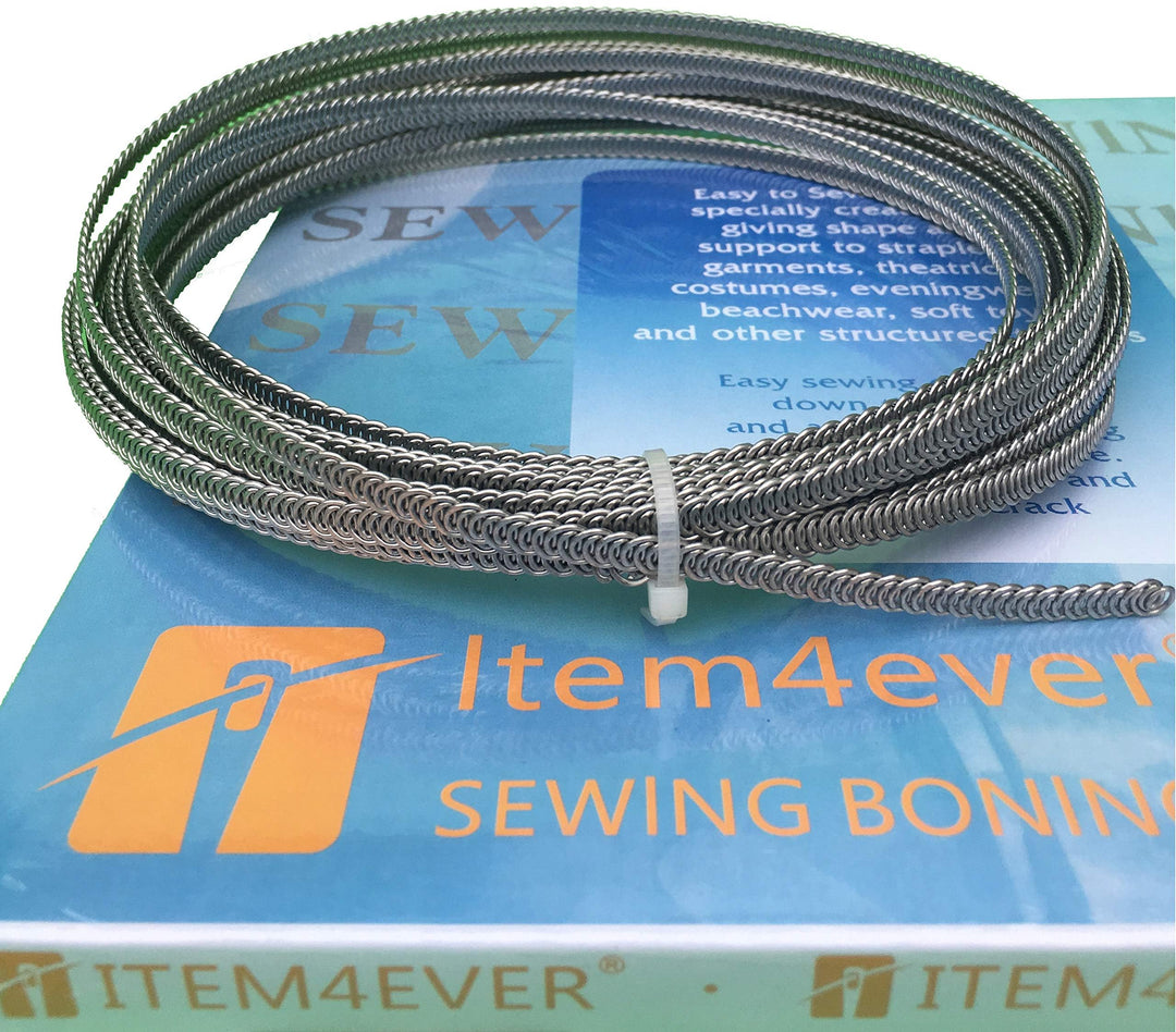 Spiral Metal Boning - 10 Yard 3/16 + 24 Tips