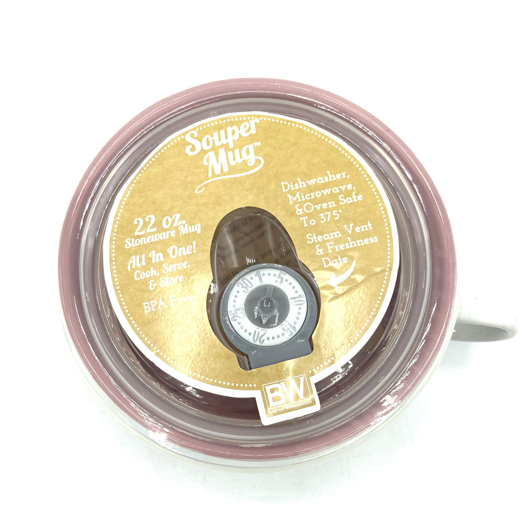 Souper Mug with Lid, Udderly Cows Collection, 22oz Capacity, Hand Painted