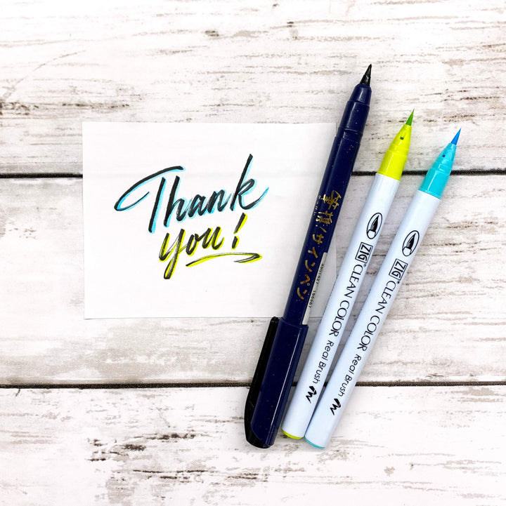 Kuretake HIKKEI! SIGN PEN FINE Brush Pen, Professional 