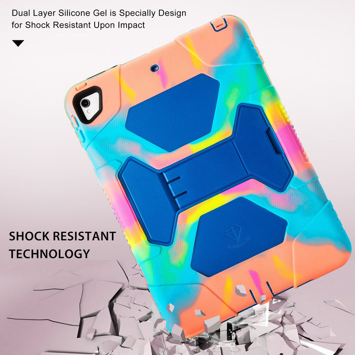 iPad Air 10.5 2019/iPad Pro 10.5 2017 Case Ultra Protective Rugged Cover with Kickstand for Kids Shockproof Impact Resistant - Icecream/Blue