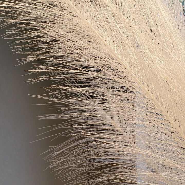 Trendy Home Decor Pampas Grass Decor Tall (3 Pcs - 44 inch Natural/Beige Or Pink) Super Fluffy | Large for Floor Vase Artificial Faux (Beige Natural)