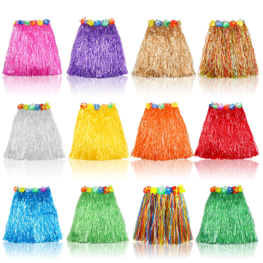 Hajoyful Grass Skirt Hawaiian Luau Hula Skirts Party De