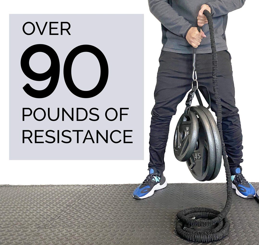 33ft Speed Bungee Band Trainer, 90+lbs Resistance (Longest in Market)