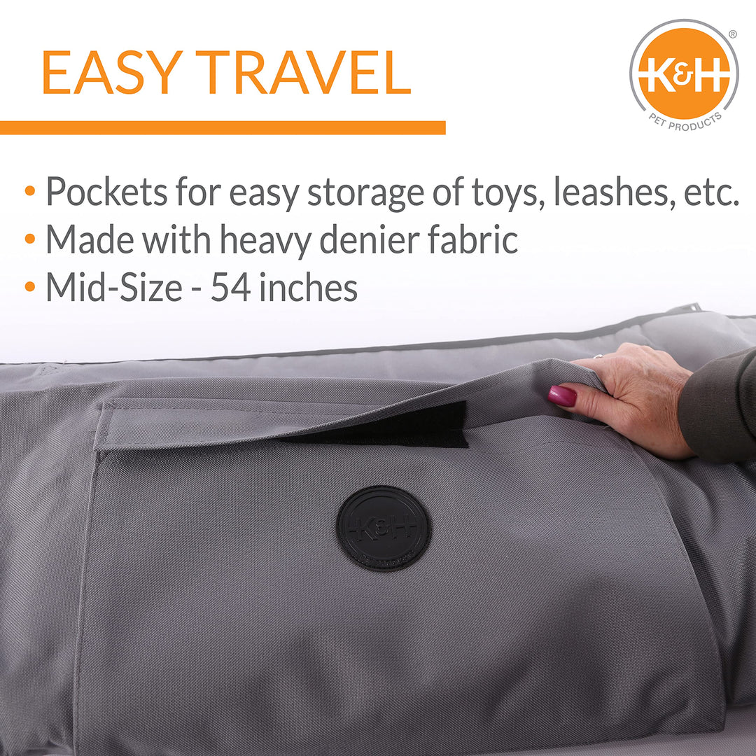 K&amp;H Pet Products Quilted Cargo Cover Gray Standard/Mid-Size Vehicle 54 Inches