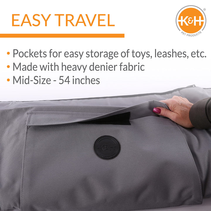 K&amp;H Pet Products Quilted Cargo Cover Gray Standard/Mid-Size Vehicle 54 Inches