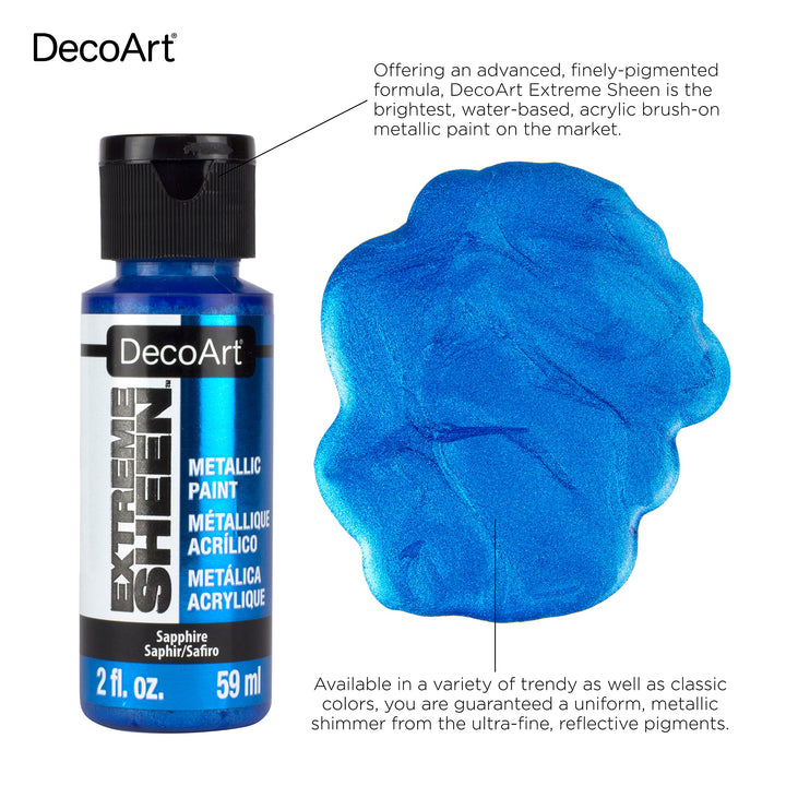 2 Ounce, Sterling Silver Extreme Sheen Acrylic Paint, 2 Fl Oz (Pack of 1)