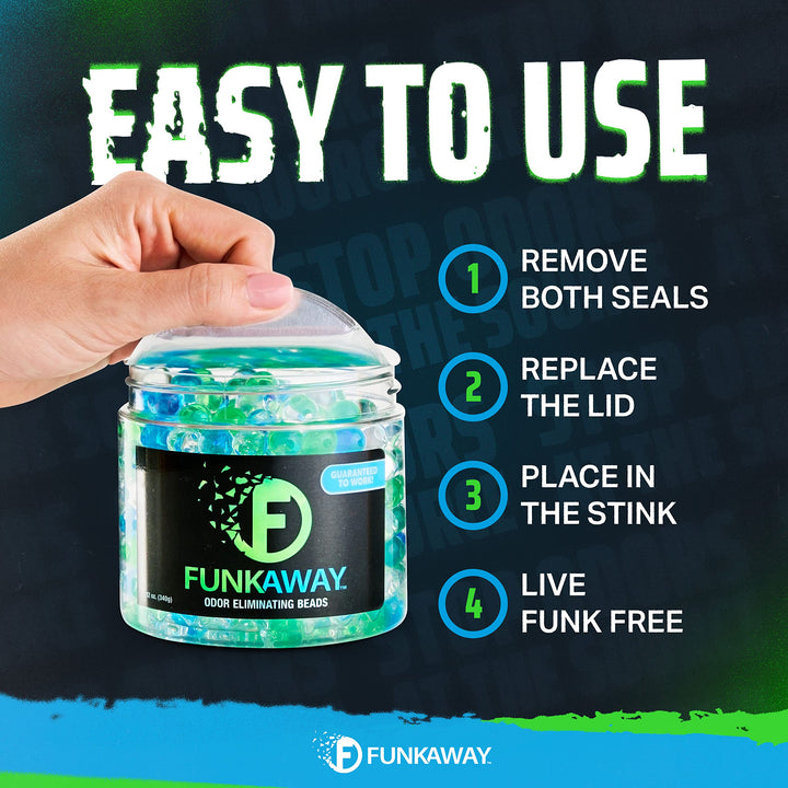 FunkAway Odor Eliminating Beads - Supercharged Odor Abs