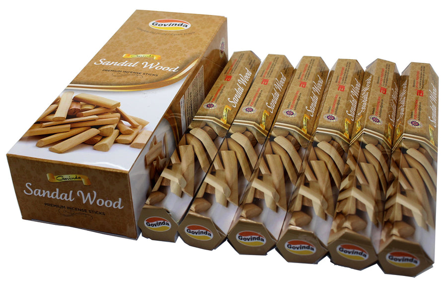 ® Incense - Sandalwood - 120 Incense Sticks, Premium Incense, Masala Coated