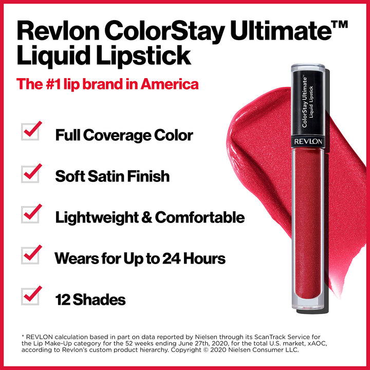 Colorstay Satin Finish Ultimate Liquid Lipstick (Stellar Sunrise, 0.1 Ounce)