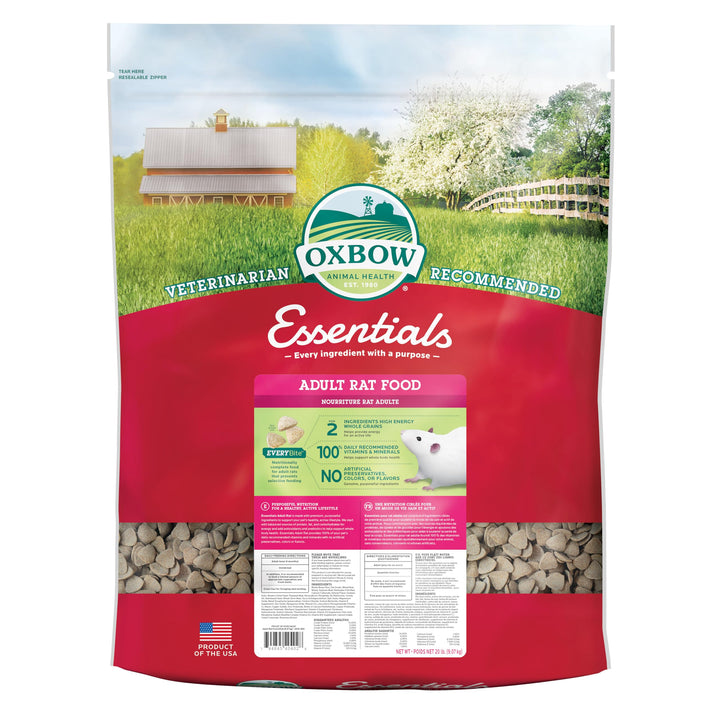 Oxbow Essentials Adult Rat Food - All Natural Adult Rat Food - 10 lb.