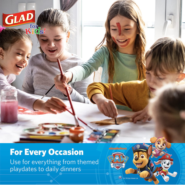 Glad for Kids Paw Patrol Emoji Paper Plates, 20 Count, 