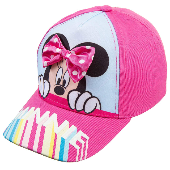 Disney Minnie Mouse Girls Baseball Cap (Pink)