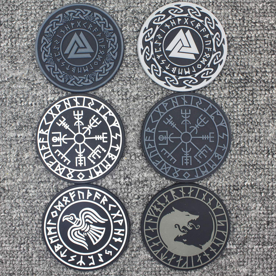Patch - Viking Wolf Tactical PVC Patch Viking Wolf Badge Sew On Patches Hook-Back Adhesion