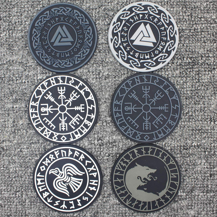 Patch - Viking Wolf Tactical PVC Patch Viking Wolf Badge Sew On Patches Hook-Back Adhesion