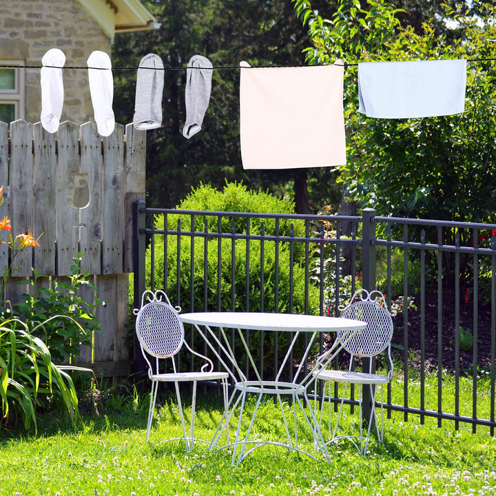 2 Pieces Travel Clothesline Portable Retractable Clothesline with Hooks and Suction Cups Camping Accessories Cruise Essentials for Outdoor and Indoor Use (Black, White)