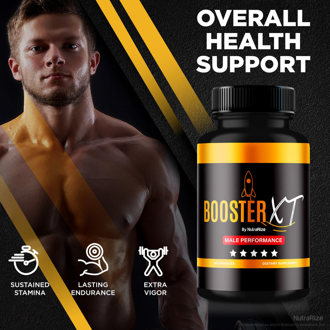 (Pack of 5 Booster XT for Men, Male Enhancing Capsules, Premium Formula to Support Daily Energy &amp; Peak Performance, Multivitamin Pills for Overall Health, Reviews (300 Capsules)